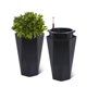 thumbnail image 1 of Set of 2 de altura diamond planters con distinctive shape, water level window, smooth - rolling wheels, suitable para patio, porch, sala de estar, y oficina en casa, 1 of 10