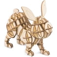 thumbnail image 1 of Build Your Own 3D Wooden Assembly Puzzle Wood Craft Kit Model, Linglong Rabbit, 1 of 4