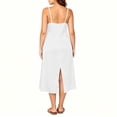 thumbnail image 6 of Fengqque Satin Nightgowns for Women Lace Sleepwear V-neck Silk Slip Sleepshirts Negligee Solid Color Nightwear White XL, 6 of 9
