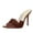 Brown, variant on LNMQLPDBS Heels for Women's Fashion Large Size Square Toe Pure Color Transparent High Heels