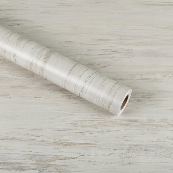 Abyssaly Beige-Gray Woodgrain Peel and Stick Wallpaper Self-adhesive Removable Contact Paper Waterproof 15.7 " x  118.1" Vinyl Wallpaper for Home Decor