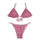 thumbnail image 4 of Conjunto de bikini con estampado de mujer Traje de baño Sujetador con relleno de estampado sólido Traje de baño Ropa de playa OAVQHLG3B Store  lin121212, 4 of 4