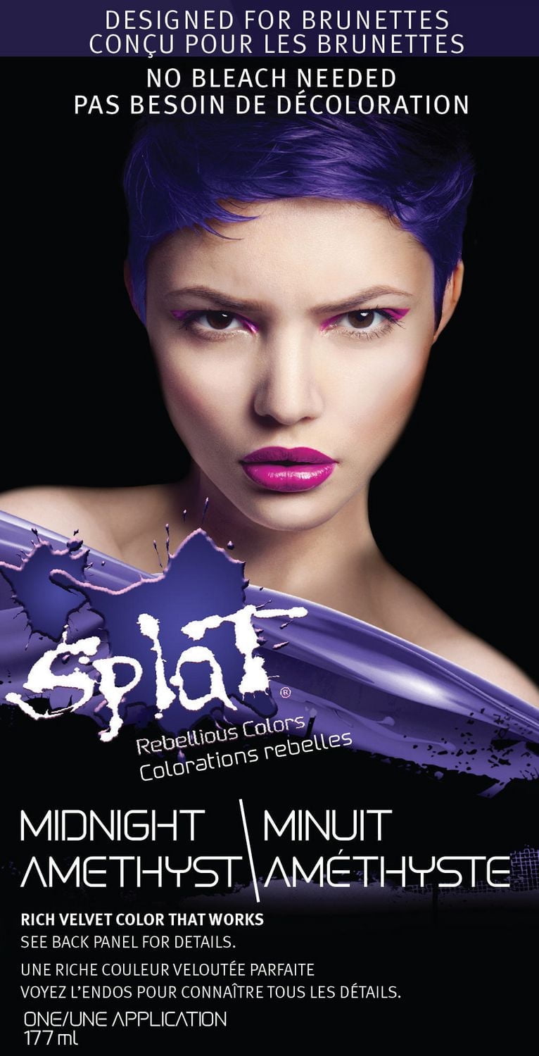 Splat Midnight Amethyst Color & Bleach Kit, Midnight Amethyst - 177mL