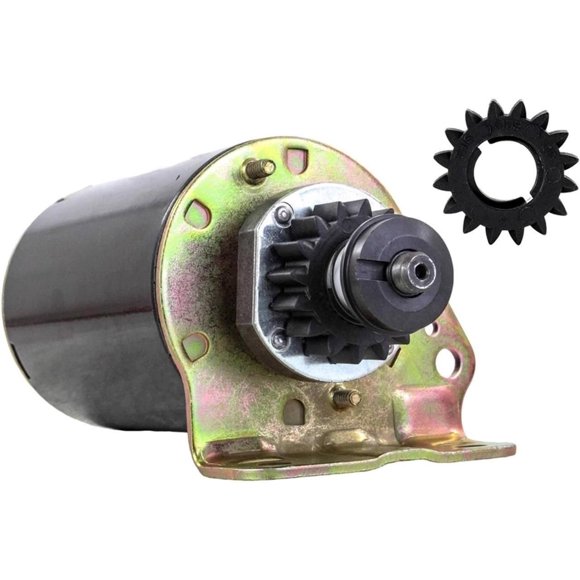 Nouveau Démarreur 12 Volts Compatible Avec/remplacement pour Moteur Briggs & Stratton 286702, 286707, 287707, 288702, 288707 CCW, PMDD, 16 Dents