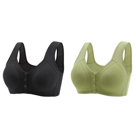(2-Pack) 2025 New Women Casual Breathable Sports Bra Padded Tube Button Down Top one Shoulder Sports Bras for Women Bra Underwear without Steel Woman s Bra Ring Gathering