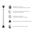 thumbnail image 3 of barra de seguridad para puertas ajustable blanca, 3 of 6