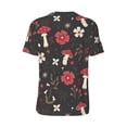 thumbnail image 3 of Balery Fly Agaric and Flowers Baseball Jersey for Men Casual Button Down Shirts Short Sleeve Active Team Sports Uniform-Medium, 3 of 9