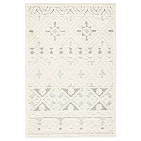 SAFAVIEH Metro Addison Southwestern Area Rug, Ivory/Grey, 8' x 10'
