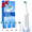 White, variant on Taylarm Rotating Electric Toothbrush for Adults, Rechargeable Sonic Toothbrush for Deep Cleaning with 3 Modes & 2 Min Smart Timer , 6 Brush Heads (White)
