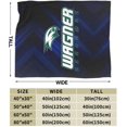thumbnail image 3 of Wagner College Logo Fleece Blanket, Very Soft Microfiber Flannel Blanket for Couch Warm and Cozy for All Seasons, 3 of 6