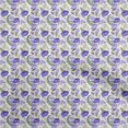 thumbnail image 1 of oneOone Velvet Violet Fabric Floral Sewing Material Print Fabric By The Yard 58 Inch Wide, 1 of 5