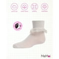 thumbnail image 6 of MeMoi Classic Lace Ruffle Anklet Socks - Girls - Female, 10, Ivory, 6 of 9