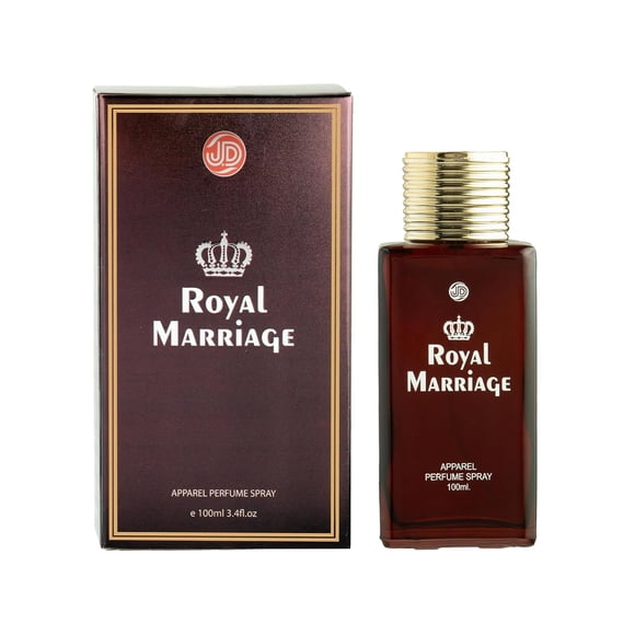 JD International Royal Marriage Apparel Perfume Spray For Men & Women 100ml, 3.4 Fl.oz. | Captivating Fragrance For Lasting & Appeal | Valentine's Day Gift
