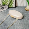 thumbnail image 5 of 1pc Luxury Oval Acrylic Glossy Clutch for Women, Simple Egg-Shaped Evening Crossbody Bag with Detachable Gold Chain for Commuting, Dating, Wedding, Vacation, and Party, 5 of 9