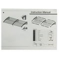 thumbnail image 6 of HT-200 x 100 Household Application Door & Window Rain Cover Eaves Black Holder, 6 of 9