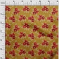 thumbnail image 2 of oneOone Organic Cotton Poplin Twill Fabric Leaves & Floral Artistic Sashiko Print Sewing Fabric BTY 42 Inch Wide, 2 of 4