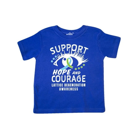

Inktastic Lattice Degeneraton Support Hope and Courage Gift Toddler Boy or Toddler Girl T-Shirt
