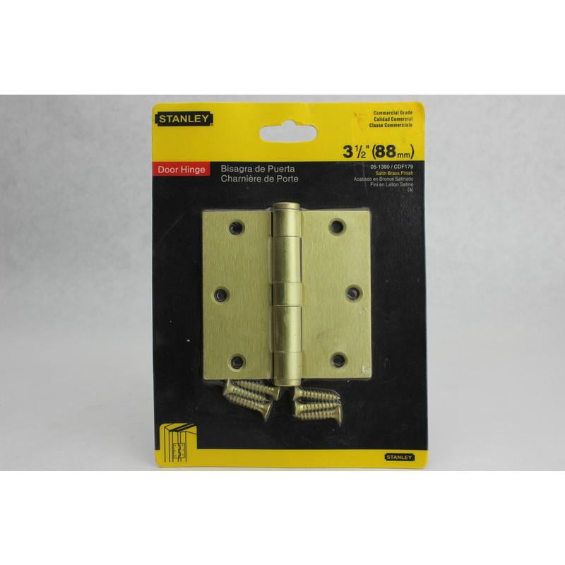 3 1 2 Square Corner Door Hinge Stanley Door Hinges 05 1390 Brass