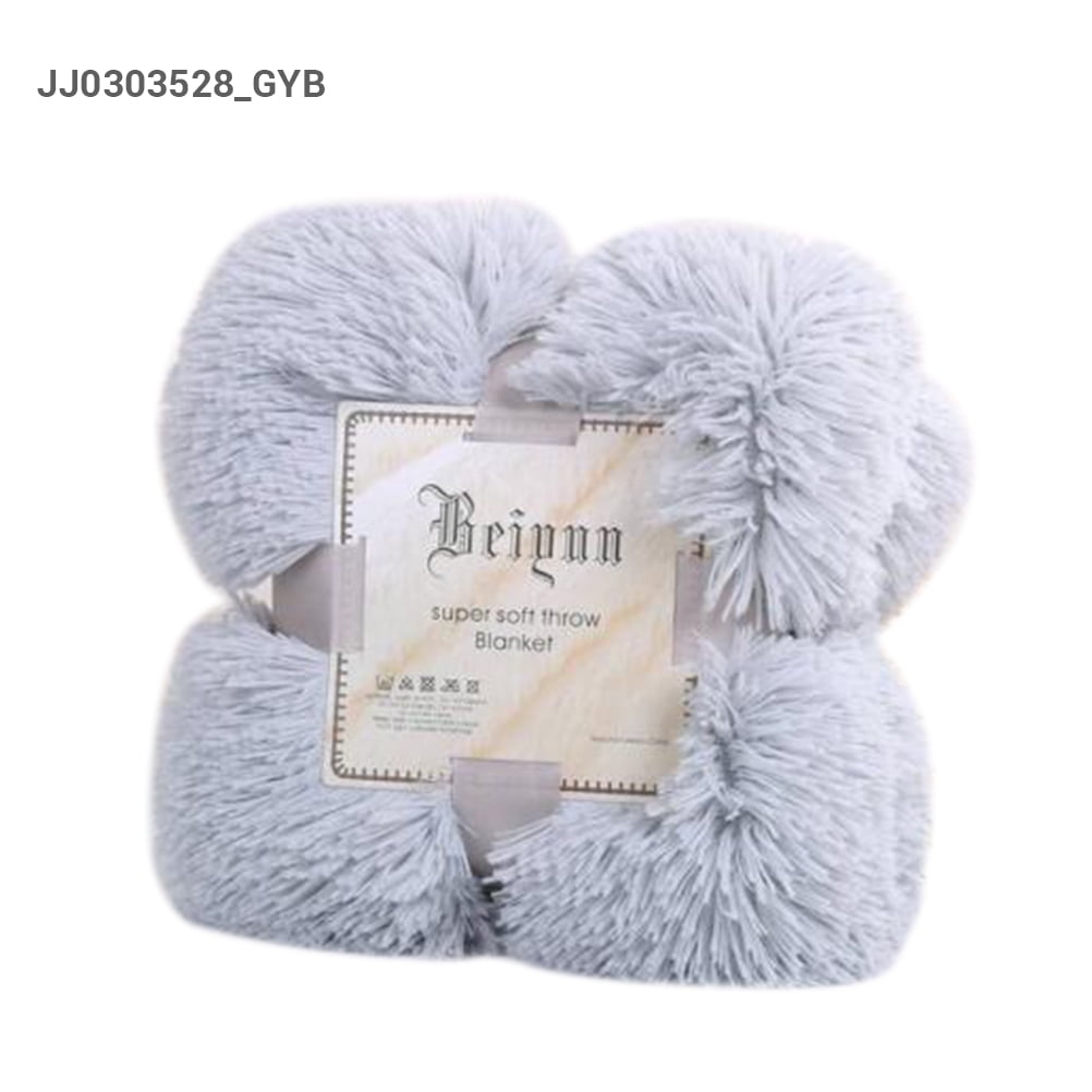 ADVEN Double Sided Artificial Fur Blanket Super Soft Fleece Plush