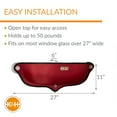 thumbnail image 3 of K&H Pet Products EZ Mount Window Bed Kitty Sill Classy Red 27 X 11 X 6 Inches, 3 of 11