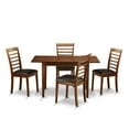 thumbnail image 2 of East West Furniture 5  Pc  Kitchen  Tables  set  -  Table  with  Leaf  and  2  Chairs  for  Dining  room, 2 of 5