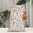 thumbnail image 5 of Naloa Fast Food 2 Drawstring Christmas Bags, 3D Xmas Gift Bags, Christmas Wrapping Bags, Xmas Goodie Bags, Treat Pouch Bags, Party Favor Bags-Small, 5 of 9