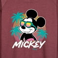thumbnail image 3 of Disney - Mickey Sunset Shades - Women's Lightweight French Terry Long Sleeve Shirt, 3 of 5