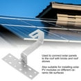 thumbnail image 2 of Solar Panel Mounting Bracket, Weather Resistant Strong Solar Panel Bracket Delicate Stainless Steel Easy Installation  For House, 2 of 6