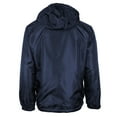 thumbnail image 2 of Men's Hooded Fleece Lined Windbreaker (Navy,4XL), 2 of 4