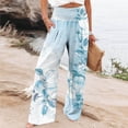 thumbnail image 2 of Sexlip Womens High Waist Double Pocket Loose Straight Leg Denim Pants Stylish Trendy Casual Everyday Outfit Blue L, 2 of 6