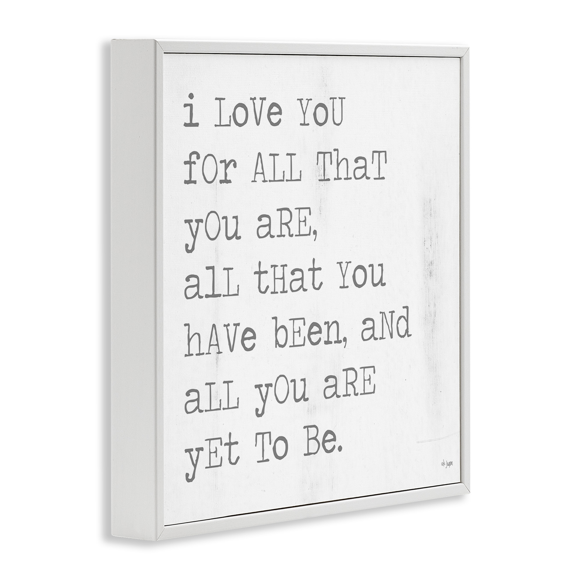 Stupell Industries Yet To Be Inspiring Phrase Typography Painting White Framed Art Print Wall Art, 12 x 12