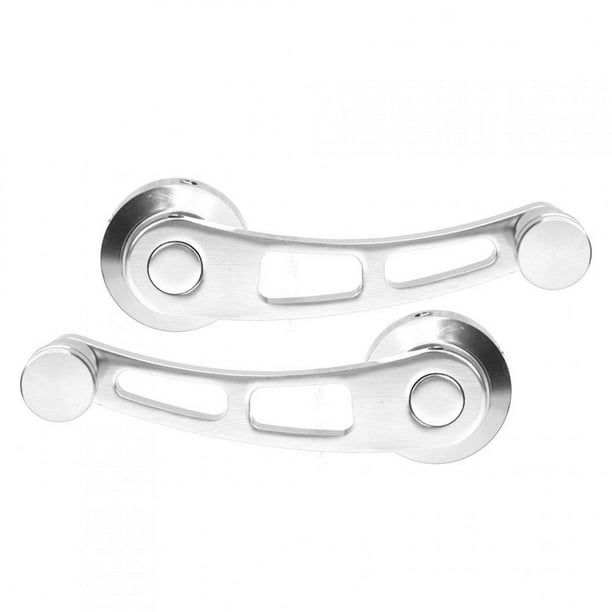 Manija de ventana de coche, manivela universal para ventana de coche, elevador de vidrio de ventana la de ventana de coche(Plata) Manivelas de ventana Spptty decoración del coche