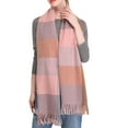thumbnail image 2 of Holiday Gifts! Titcea Winter Scarf for Women Thicken Tassels Plaid Print Shawls Wraps Windproof Warm Outdoor Cold Protection Scarves, 2 of 3