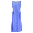 thumbnail image 4 of Robes d'Été pour Femmes en Lin Robe de Plage Décontractée Robe Midi avec Poches, 4 of 9