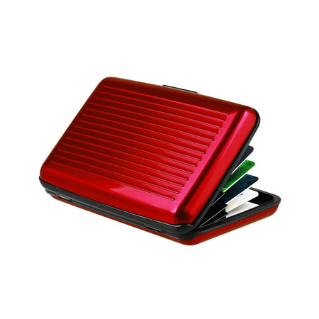 Zodaca Aluminum Pocket Business ID Credit Card Wallet Case Holder Metal Box (Best Credit Card Bins)