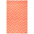 thumbnail image 3 of Safavieh Impressions Matthew Chevron Wool Area Rug, Peach, 5' x 8', 3 of 9