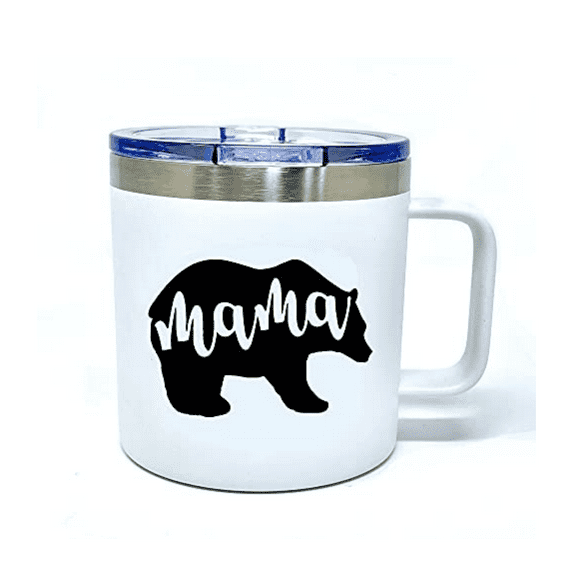 Mom Gift Coffee Mug - Mama Bear Tumbler - Mom Cup - Cute Gifts for Mother, New Moms for Christmas, Birthday, Mother's Day