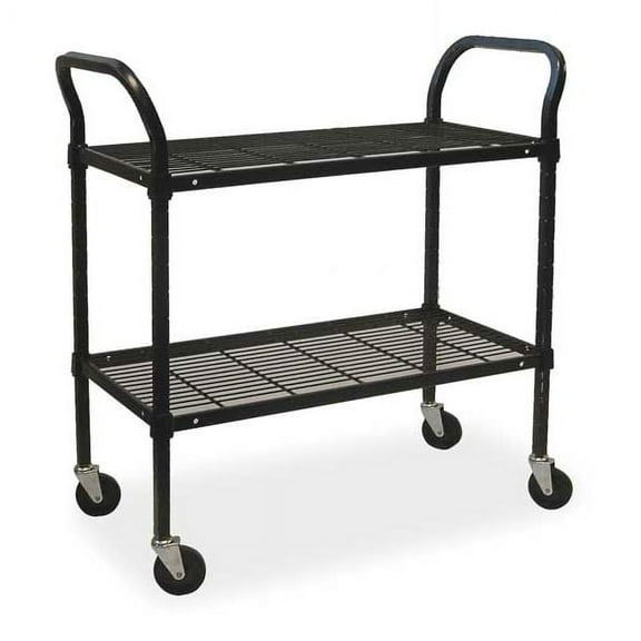 Manufacturer Varies Wire Cart,2 Shelf,48x24x39,Black 2HDJ1