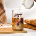 thumbnail image 3 of Happy Thanksgiving Doberman Pinscher with Turkey Pumpkins Autumn Vibes 16oz Glass Cup Mug Doberman Dog Lover Gifts Glass Can - 12018, 3 of 5