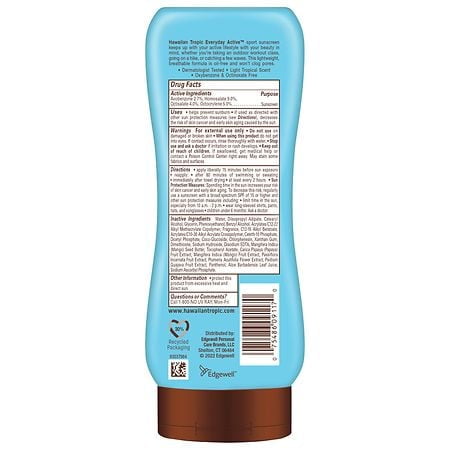 Hawaiian Tropic Everyday Active Lotion Sunscreen SPF 50 8.0 fl oz Pack of 3