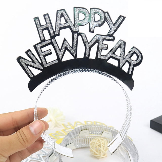 Raindrops 12Pcs Festival Celebration Hairband Multi Color Paper Headwear for New Year Event
