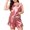 Pink, variant on fatyb Plus Size Womens Pajama Sets Sleeveless Cami Tops and Ruffle Hem Shorts 2 Piece Sleepwear Outfits