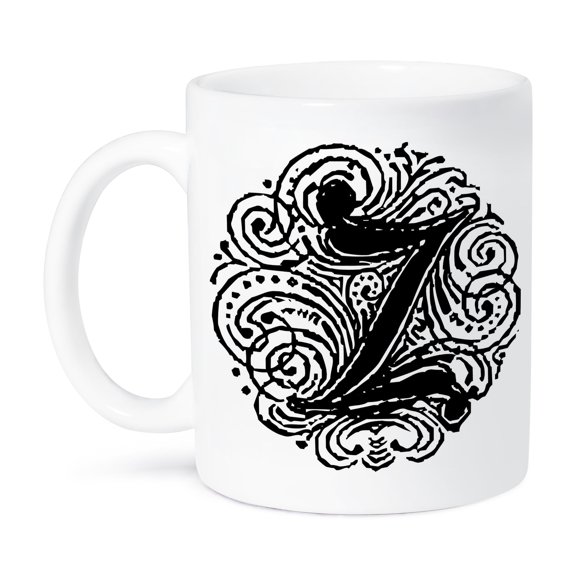 3dRose, Fancy Letter Z, 15oz Mug