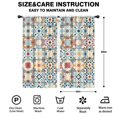 thumbnail image 2 of Blackout Kids Curtains,Multicolor Ethnic Geometric Patchwork Pattern Childrens Insulated Curtains Set Of 2,Bedroom Essentials,Toddler Room Decor 42x84in(106x213cm), 2 of 5