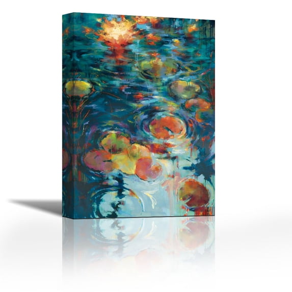 Dancing on Water - Contemporary Fine Art Giclee on Canvas Gallery Wrap - wall décor - Art painting - 18 x 27 Inch - Ready to Hang