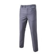 thumbnail image 2 of JLFKNG Mens Joggers Business Suit Trousers Slim Fit Flex Flat Front Pant Mens Dailywear, 2 of 4