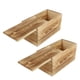 thumbnail image 5 of Organizer Storage 2Pcs Wooden Sliding Boxes Classic Design For Household Items Brown 20x10x10CM Home Storage, 5 of 5
