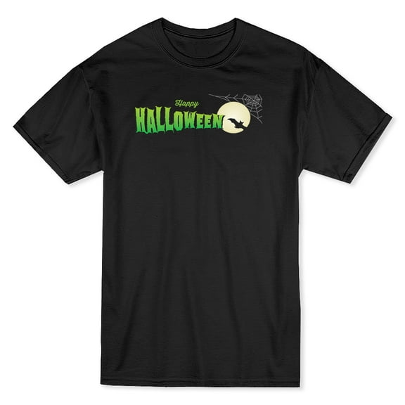 Flying Bat Complement Men Black T-Shirt, Male Large