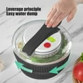thumbnail image 4 of Xecvkr Manual Fruit Vegetable Salad Spinner Press Kitchen Drainer Dewatering Box Large Capacity Compact Storage 8.26x5.90in 1 Piece, 4 of 6