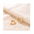 thumbnail image 3 of Aretes Xtellar Dorados En Forma De Corazón Con Diamantes, 3 of 4